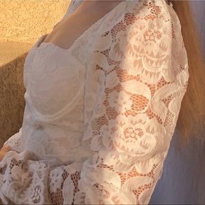 Nasty Gal Floral Lace Top